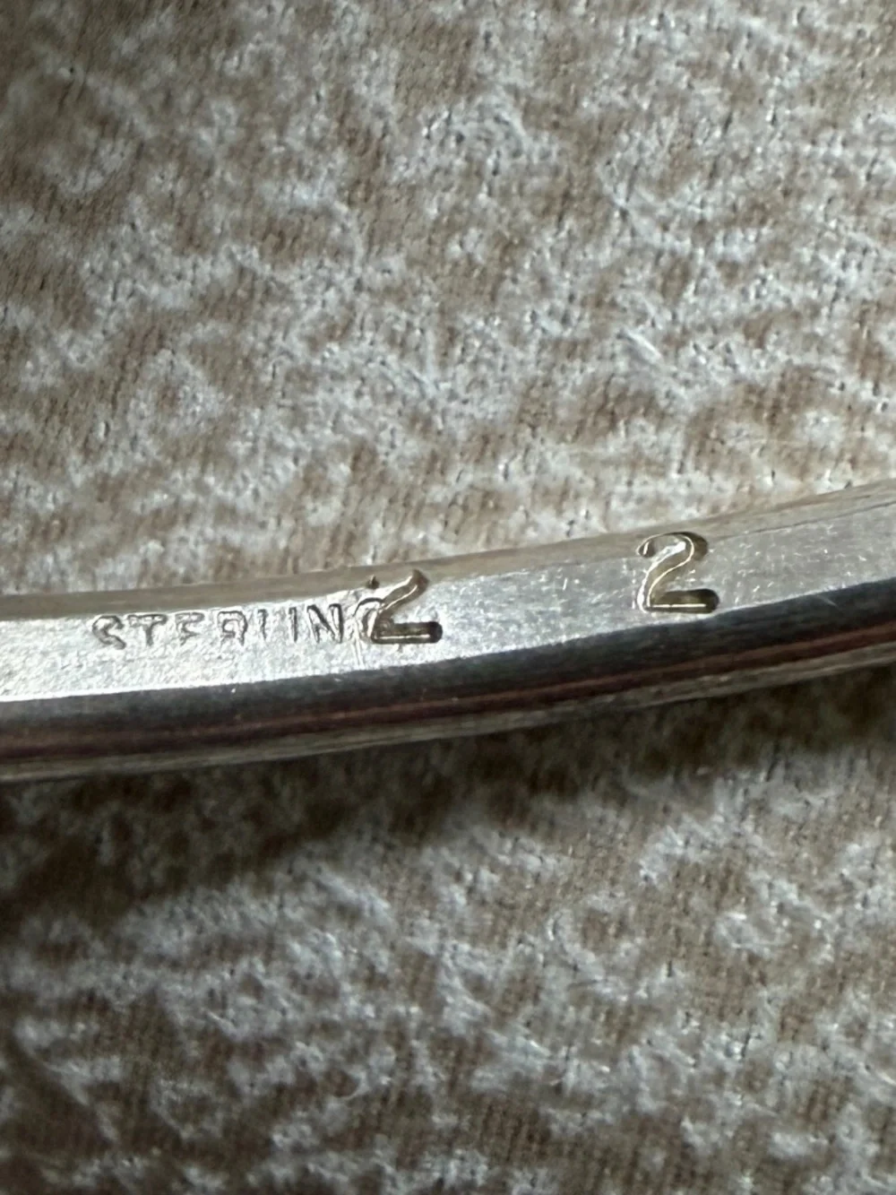 Vintage Sterling Silver 1984 Jabberwocky Wire Wrapped Artisan Bangle Bracelet
